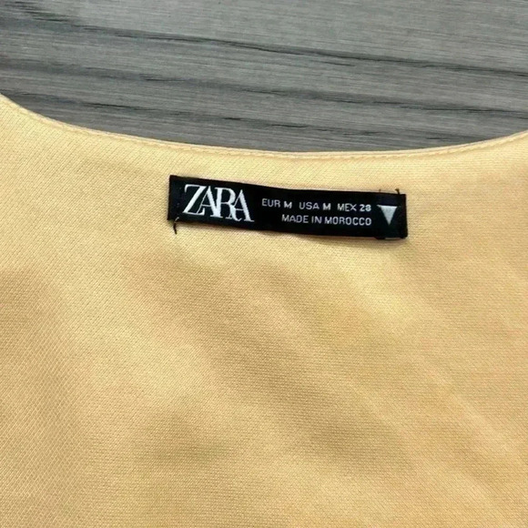 🔥Zara🔥 | Yellow stretchy bodysuit with  silver accent - Picture 7 of 11
